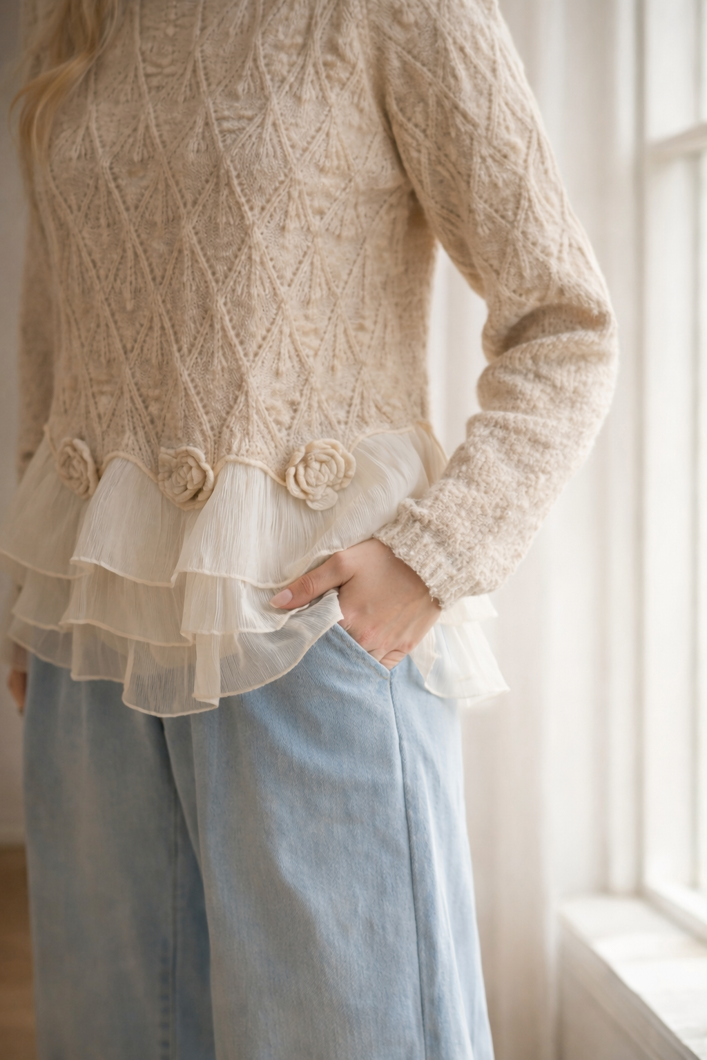 Taylor - Ruffle Cardigan™